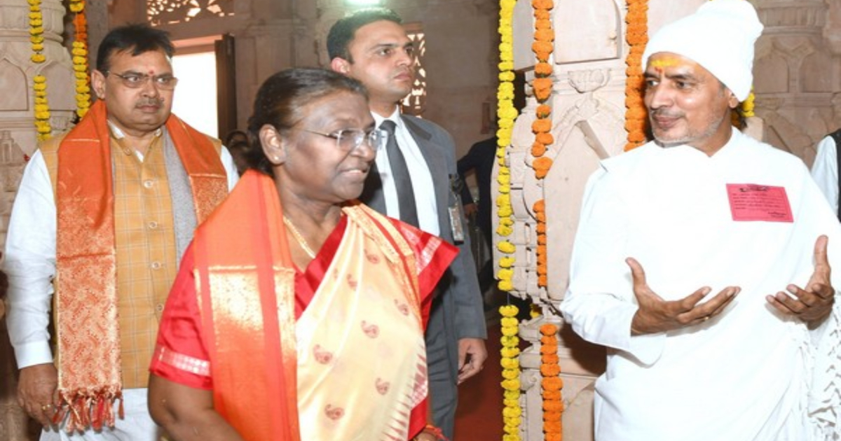 President Droupadi Murmu offers prayers at Rajasthan's Hari Temple